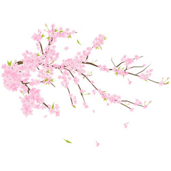 ウォールステッカー 北欧 ツリー 壁ウォールステッカー 壁シール ウォールステッカー 桃の花 春 花 植物 ガーデニング 壁紙 部屋 寝室 キッチン トイレ はがせる おしゃれ 壁飾り 送料無料